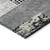 8' Black Taupe And Ivory Round Geometric Washable Indoor Outdoor Area Rug