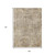 9' X 12' Taupe And Beige Abstract Washable Indoor Outdoor Area Rug - Taupe, Beige