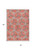 10' X 14' Coral And Taupe Geometric Washable Indoor Outdoor Area Rug