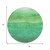 8' Green And Mint Green Round Abstract Washable Indoor Outdoor Area Rug