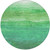 8' Green And Mint Green Round Abstract Washable Indoor Outdoor Area Rug
