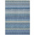 10' X 14' Denim Blue And Sky Blue Southwestern Washable Indoor Outdoor Area Rug