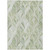 9' X 12' Sage Artichoke Green And Mint Green Geometric Washable Indoor Outdoor Area Rug
