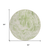 8' Sage And Ivory Round Abstract Washable Indoor Outdoor Area Rug