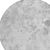 8' Gray Charcoal And Silver Round Floral Washable Indoor Outdoor Area Rug