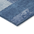 10' X 14' Navy Blue And Sky Blue Geometric Washable Indoor Outdoor Area Rug
