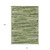 10' X 14' Olive Green And Ivory Striped Washable Indoor Outdoor Area Rug