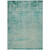 9' X 12' Teal Blue And Wheat Abstract Washable Indoor Outdoor Area Rug