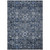 10' X 14' Navy Blue And Sky Blue Oriental Washable Indoor Outdoor Area Rug - Navy Blue, Sky Blue