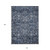 10' X 14' Navy Blue And Sky Blue Oriental Washable Indoor Outdoor Area Rug - Navy Blue, Sky Blue