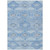 9' X 12' Blue And Gray Aztec Washable Indoor Outdoor Area Rug