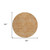 8' Copper And Beige Round Abstract Washable Indoor Outdoor Area Rug