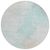 8' Pale Aqua Beige And Ivory Round Abstract Washable Indoor Outdoor Area Rug
