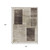 8' X 10' Brown And Taupe Geometric Washable Indoor Outdoor Area Rug