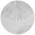 8' Gray And Ivory Round Abstract Washable Indoor Outdoor Area Rug - 608219170592