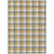 9' X 12' Gray Tan And Beige Plaid Washable Indoor Outdoor Area Rug