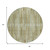 8' Khaki And Olive Green Round Striped Washable Indoor Outdoor Area Rug