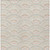 8' X 10' Linen Orange And Ivory Geometric Washable Indoor Outdoor Area Rug