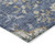 8' X 10' Blue Brown And Beige Floral Washable Indoor Outdoor Area Rug