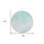 8' Aquamarine And Ivory Round Abstract Washable Indoor Outdoor Area Rug