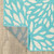 2' X 8' Blue Floral Stain Resistant Indoor Outdoor Area Rug - 606114574385