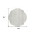 8' Ivory And Beige Round Striped Washable Indoor Outdoor Area Rug Transitional Style - Ivory, Beige Color