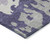 10' X 14' Purple And Ivory Abstract Washable Indoor Outdoor Area Rug - Purple, Ivory
