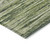 8' X 10' Olive Green And Ivory Striped Washable Indoor Outdoor Area Rug