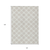 10' X 14' Ivory And Gray Polka Dot Washable Indoor Outdoor Area Rug