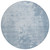 8' Sky Blue Round Abstract Washable Indoor Outdoor Area Rug
