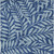 9' X 12' Navy Blue And Light Blue Floral Washable Indoor Outdoor Area Rug