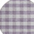 8' Lavender And Ivory Round Plaid Washable Indoor Outdoor Area Rug