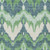 8' X 10' Green Ivory And Blue Ikat Washable Indoor Outdoor Area Rug