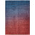 9' X 12' Navy Blue Red And Eggplant Ombre Washable Indoor Outdoor Area Rug