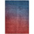 9' X 12' Navy Blue Red And Eggplant Ombre Washable Indoor Outdoor Area Rug