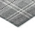 10' X 14' Gray Black And Ivory Plaid Washable Indoor Outdoor Area Rug