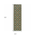 2' X 8' Blue and Ivory Floral Stain Resistant Indoor Outdoor Area Rug