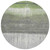 8' Fern Green And Gray Round Abstract Washable Indoor Outdoor Area Rug - Fern Green, Gray
