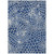 9' X 12' Navy Blue And Ivory Geometric Washable Indoor Outdoor Area Rug Transitional Style - Navy Blue, Ivory Color