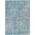 9' X 12' Blue Abstract Washable Indoor Outdoor Area Rug - Blue