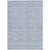 8' X 10' Sky Blue And Denim Blue Striped Washable Indoor Outdoor Area Rug