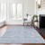 8' X 10' Sky Blue And Denim Blue Striped Washable Indoor Outdoor Area Rug - Sky Blue, Denim Blue