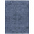 9' X 12' Navy Blue And Charcoal Floral Washable Indoor Outdoor Area Rug