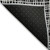 9' X 12' Black Gray And Ivory Striped Washable Indoor Outdoor Area Rug