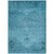 8' X 10' Denim Blue And Navy Blue Oriental Washable Indoor Outdoor Area Rug