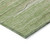 10' X 14' Green Beige And Ivory Striped Washable Indoor Outdoor Area Rug