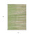 10' X 14' Green Beige And Ivory Striped Washable Indoor Outdoor Area Rug