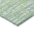9' X 12' Mint Green Blue And Beige Abstract Washable Indoor Outdoor Area Rug