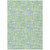 9' X 12' Mint Green Blue And Beige Abstract Washable Indoor Outdoor Area Rug