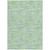 9' X 12' Mint Green Blue And Beige Abstract Washable Indoor Outdoor Area Rug
